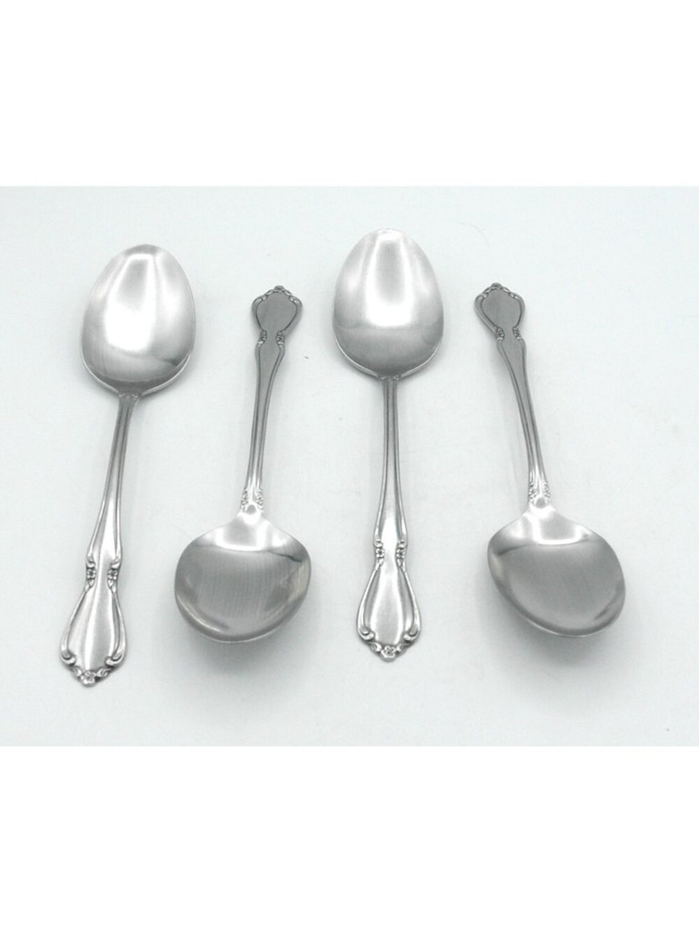 Chateau Stainless (glossy) Oneida 8-1/2 Inch Casserole Spoons Set of 4: OHSCHAT